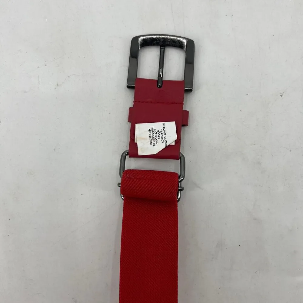 Nike‎ Belt Mens 36 Red Fabric Baseball Softball Adjustable Intensity Training